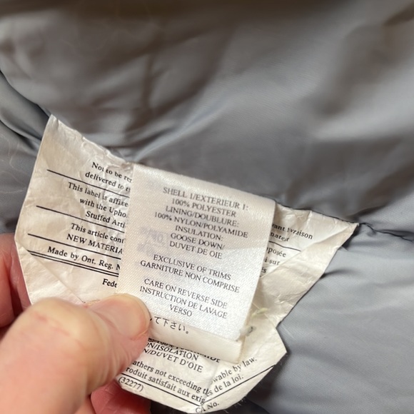 Marmot 700 Fill Down puffer cropped length pale green hood size XS - Picture 6 of 12